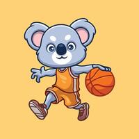 Basketball Koala süß Karikatur vektor