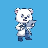 Tier süß Karikatur Zoo Medizin Arzt Charakter Illustration Haustier Krankenschwester Krankenhaus vektor