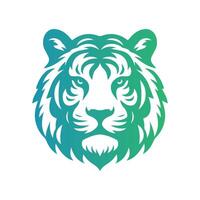 brüllende Tiger-Logo-Design-Vektor-Illustration vektor