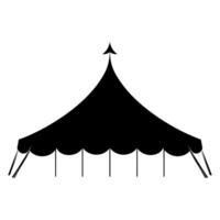 Zirkus Silhouette, Zirkus Zelt Festival Symbol Vektor Illustration.