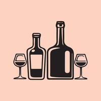 vin flaska vektor konst, ikoner, och grafik