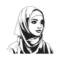 Hijab Vektor Kunst, Symbole, und Grafik