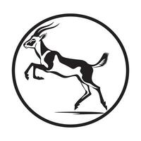 Antilope Vektor Logo, Kunst, Symbole, und Grafik