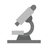 Mikroskop Vektor eben Symbol