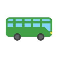 Spielzeug Bus Vektor eben Symbol
