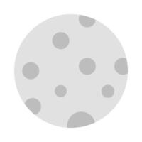 full måne vektor platt ikon design
