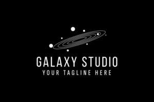 Galaxis Logo Vektor Symbol Illustration