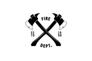 Feuer Abteilung Logo Vektor Symbol Illustration