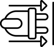 Plug-Vektor-Symbol vektor