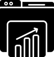 hemsida statistik vektor ikon