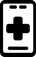 medicinsk app vektor ikon