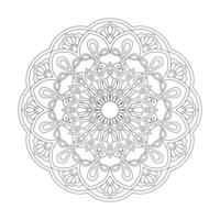 arabicum traditionell dekorativ mandala design för färg bok sida vektor