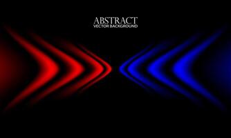 abstrakt vektor illustration, pil röd och blå Färg tona med ljus vågor, lysande texturer