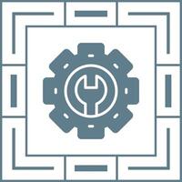 Cog-Vektor-Symbol vektor