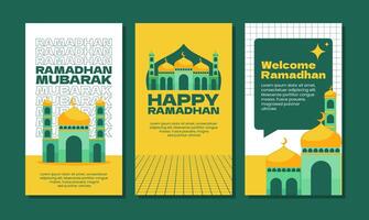 eben Design Ramadan Feier instagram Geschichten Vorlage vektor