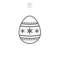 Ostern Ei, Ostern Tag Festival, Ei Symbol Symbol Vektor Illustration isoliert auf Weiß Hintergrund