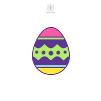 Ostern Ei, Ostern Tag Festival, Ei Symbol Symbol Vektor Illustration isoliert auf Weiß Hintergrund