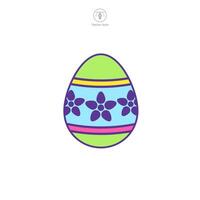 Ostern Ei, Ostern Tag Festival, Ei Symbol Symbol Vektor Illustration isoliert auf Weiß Hintergrund