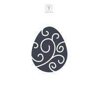 Ostern Ei, Ostern Tag Festival, Ei Symbol Symbol Vektor Illustration isoliert auf Weiß Hintergrund