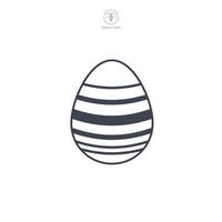 Ostern Ei, Ostern Tag Festival, Ei Symbol Symbol Vektor Illustration isoliert auf Weiß Hintergrund