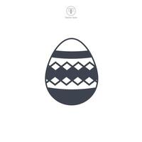 Ostern Ei, Ostern Tag Festival, Ei Symbol Symbol Vektor Illustration isoliert auf Weiß Hintergrund