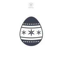 Ostern Ei, Ostern Tag Festival, Ei Symbol Symbol Vektor Illustration isoliert auf Weiß Hintergrund