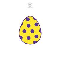 Ostern Ei, Ostern Tag Festival, Ei Symbol Symbol Vektor Illustration isoliert auf Weiß Hintergrund