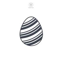 Ostern Ei, Ostern Tag Festival, Ei Symbol Symbol Vektor Illustration isoliert auf Weiß Hintergrund