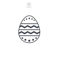 Ostern Ei, Ostern Tag Festival, Ei Symbol Symbol Vektor Illustration isoliert auf Weiß Hintergrund