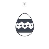 Ostern Ei, Ostern Tag Festival, Ei Symbol Symbol Vektor Illustration isoliert auf Weiß Hintergrund