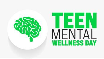 März ist Welt Teen mental Wellness Tag Hintergrund Vorlage. Urlaub Konzept. verwenden zu Hintergrund, Banner, Plakat, Karte, und Poster Design Vorlage mit Text Inschrift und Standard Farbe. Vektor