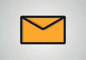 Mail Briefumschlag Symbol im eben Stil. erhalten Email Brief Spam Vektor Illustration auf Weiß Hintergrund. Mail Kommunikation Geschäft Konzept.
