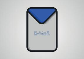 Mail Briefumschlag Symbol im eben Stil. erhalten Email Brief Spam Vektor Illustration auf Weiß Hintergrund. Mail Kommunikation Geschäft Konzept.