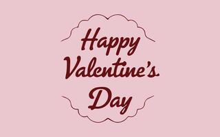 Hand gezeichnet Jahrgang Beschriftung Element auf das Rosa Hintergrund. Vektor Text glücklich Valentinsgrüße Tag.