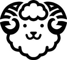 süß Schaf Design Logo vektor