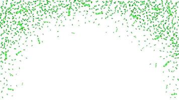 Semester fest festlig firande bakgrund med konfetti grön vektor