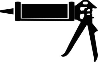 tätning pistol ikon. sealer tecken. manuell tätning pistol symbol. platt stil. vektor