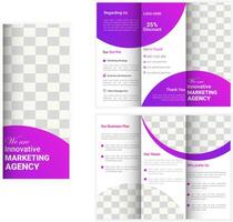 företag trifold broschyr mall design, vektor