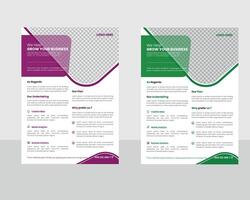 moderne Business-Flyer-Design-Vorlage vektor