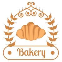 lokal- mat logotyp bageri affär vektor illustration
