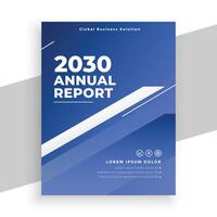 korporativ jährlich Bericht Layout zum Geschäft jährlich Daten vektor