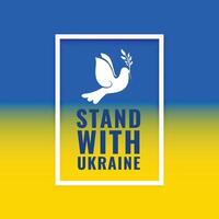 sluta krig och stå med ukraina begrepp affisch för social media vektor