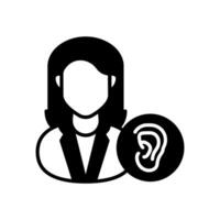 audiologist ikon i vektor. logotyp vektor
