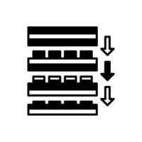 nano tillverkning ikon i vektor. logotyp vektor