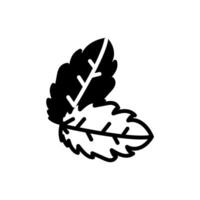 Minze Blätter Symbol im Vektor. Logo vektor
