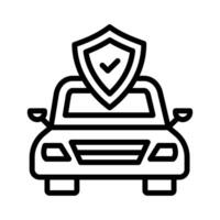 Auto Versicherung Symbol im Vektor. Logo vektor