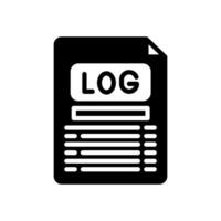 Log Datei Symbol im Vektor. Logo vektor