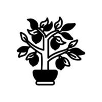 Zitrone Pflanze Symbol im Vektor. Logo vektor
