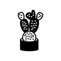 Hase Ohr Kaktus Symbol im Vektor. Logo vektor