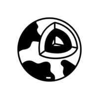 Geophysik Symbol im Vektor. Logo vektor